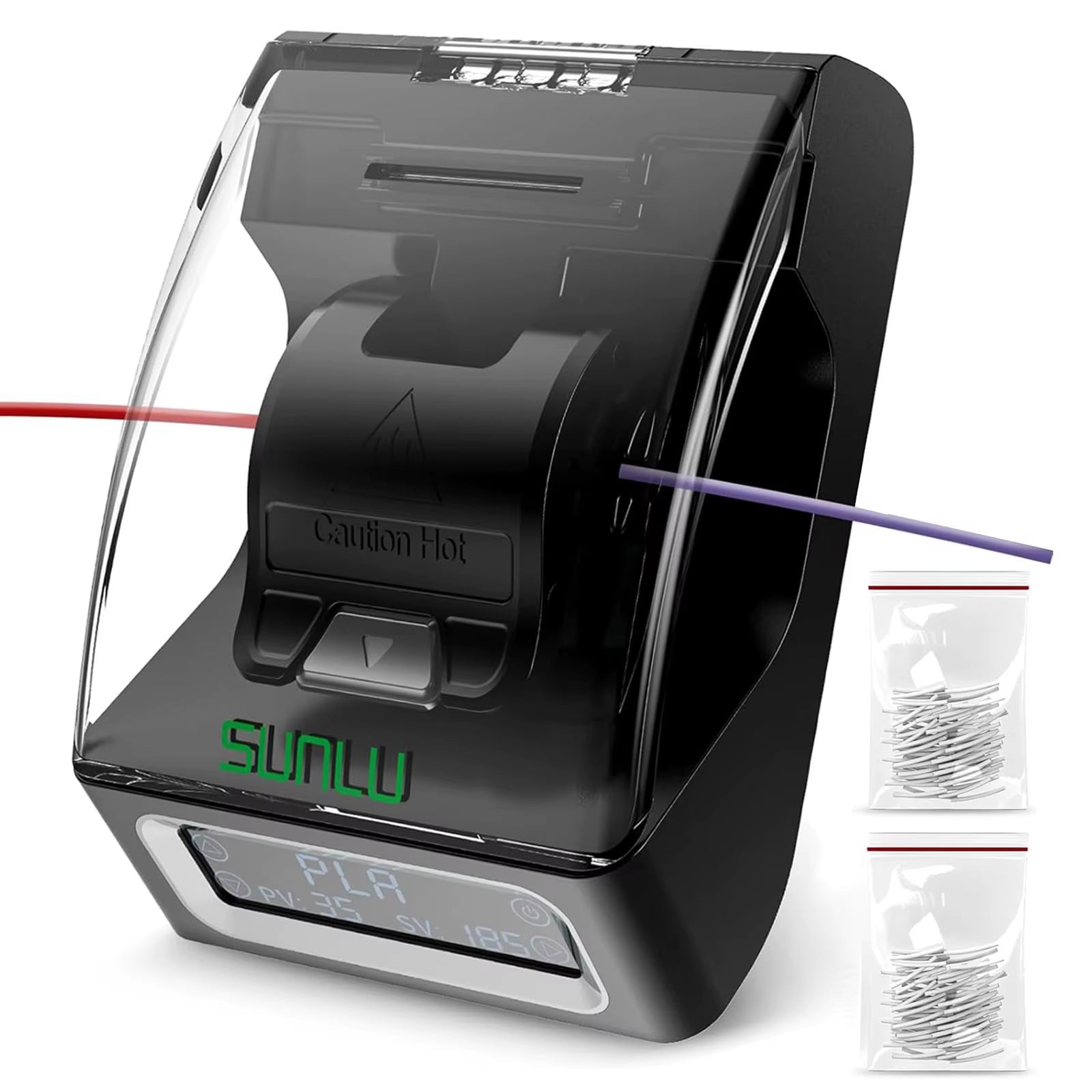 Filament Connector 1.75Mm Filament Fast Welding for Pla/Petg/Tpu/Abs/Pa/Nylon 200Pcs PTFE Sleeve Filament Splicer