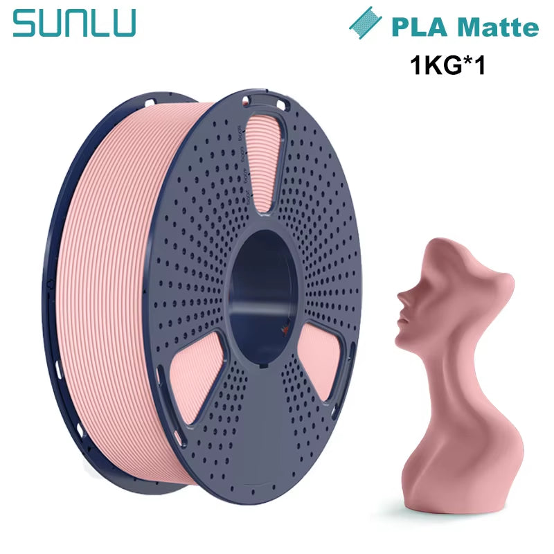 1KG PLA Matte 3D Printer Filament 1.75Mm 1000G Spool (2.2Lbs) Neatly Arranged No Knot Filament Fit Most FDM Printer