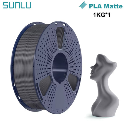 1KG PLA Matte 3D Printer Filament 1.75Mm 1000G Spool (2.2Lbs) Neatly Arranged No Knot Filament Fit Most FDM Printer