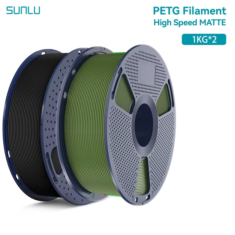 2KG High Speed Matte PETG Filament 1.75Mm 1000G Spool (2.2Lbs) High Speed Printing Filament Fit Most FDM Printer