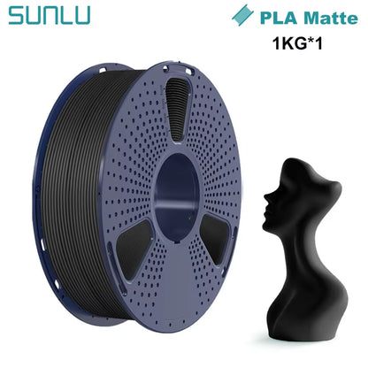 1KG PLA Matte 3D Printer Filament 1.75Mm 1000G Spool (2.2Lbs) Neatly Arranged No Knot Filament Fit Most FDM Printer