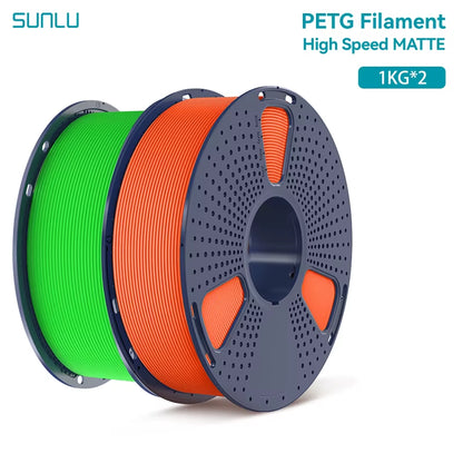 2KG High Speed Matte PETG Filament 1.75Mm 1000G Spool (2.2Lbs) High Speed Printing Filament Fit Most FDM Printer