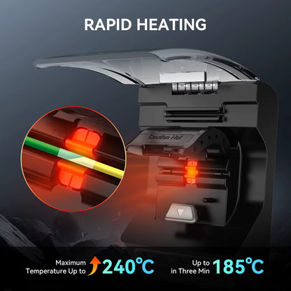 Filament Connector 1.75Mm Filament Fast Welding for Pla/Petg/Tpu/Abs/Pa/Nylon 200Pcs PTFE Sleeve Filament Splicer