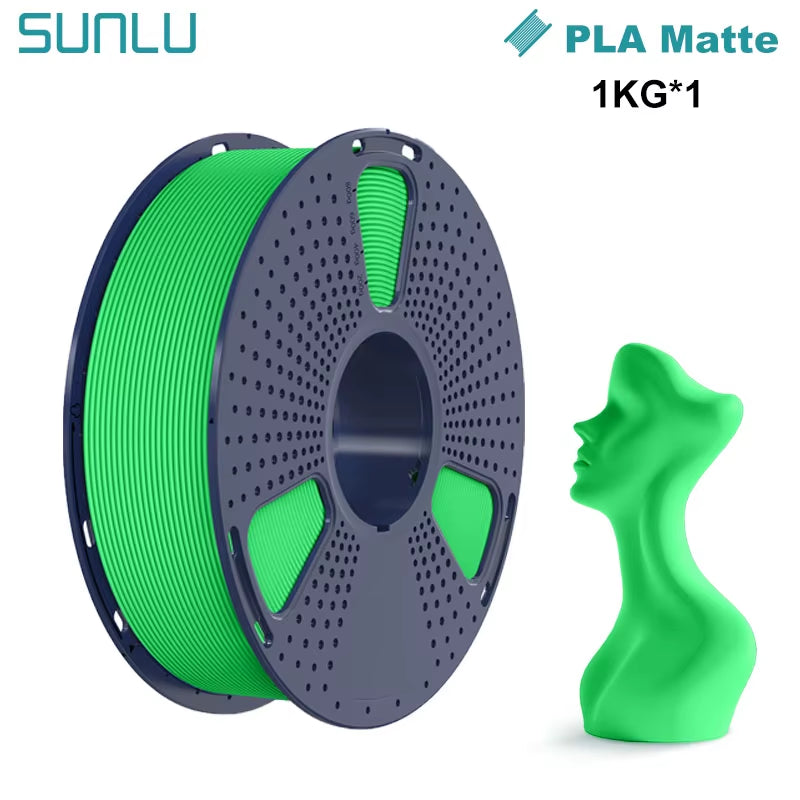 1KG PLA Matte 3D Printer Filament 1.75Mm 1000G Spool (2.2Lbs) Neatly Arranged No Knot Filament Fit Most FDM Printer