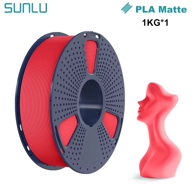 1KG PLA Matte 3D Printer Filament 1.75Mm 1000G Spool (2.2Lbs) Neatly Arranged No Knot Filament Fit Most FDM Printer
