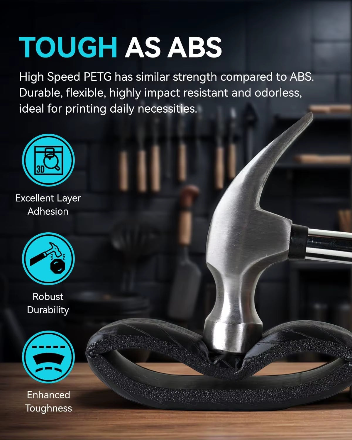 1KG High Speed Matte PETG Filament 1.75Mm - Ultra-Fast 600Mm/S Printing,No Stringing,Petg for Creality,Prusa, Bambu Lab