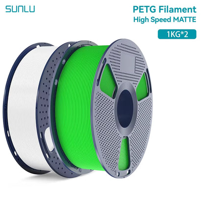 2KG High Speed Matte PETG Filament 1.75Mm 1000G Spool (2.2Lbs) High Speed Printing Filament Fit Most FDM Printer