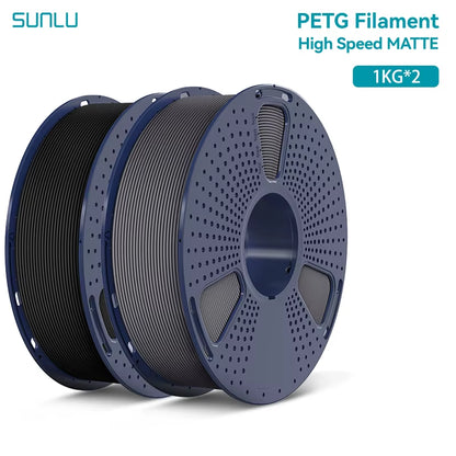 2KG High Speed Matte PETG Filament 1.75Mm 1000G Spool (2.2Lbs) High Speed Printing Filament Fit Most FDM Printer
