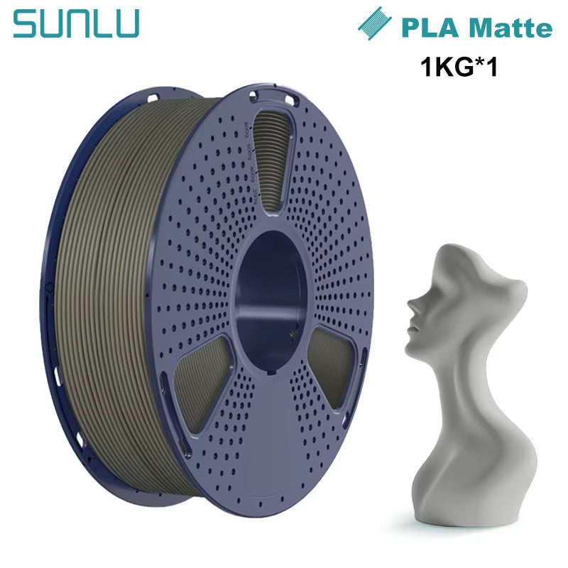 1KG PLA Matte 3D Printer Filament 1.75Mm 1000G Spool (2.2Lbs) Neatly Arranged No Knot Filament Fit Most FDM Printer