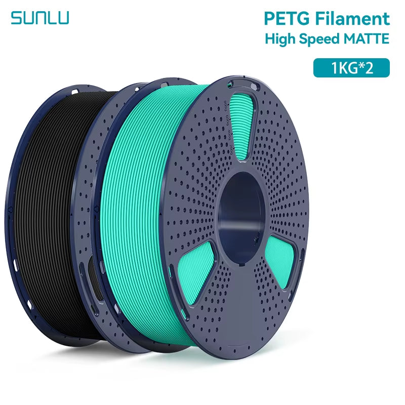 2KG High Speed Matte PETG Filament 1.75Mm 1000G Spool (2.2Lbs) High Speed Printing Filament Fit Most FDM Printer
