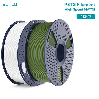 2KG High Speed Matte PETG Filament 1.75Mm 1000G Spool (2.2Lbs) High Speed Printing Filament Fit Most FDM Printer