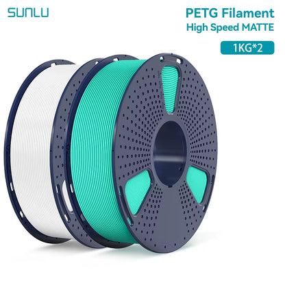 2KG High Speed Matte PETG Filament 1.75Mm 1000G Spool (2.2Lbs) High Speed Printing Filament Fit Most FDM Printer