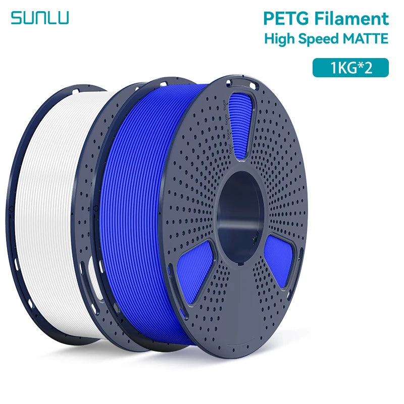 2KG High Speed Matte PETG Filament 1.75Mm 1000G Spool (2.2Lbs) High Speed Printing Filament Fit Most FDM Printer