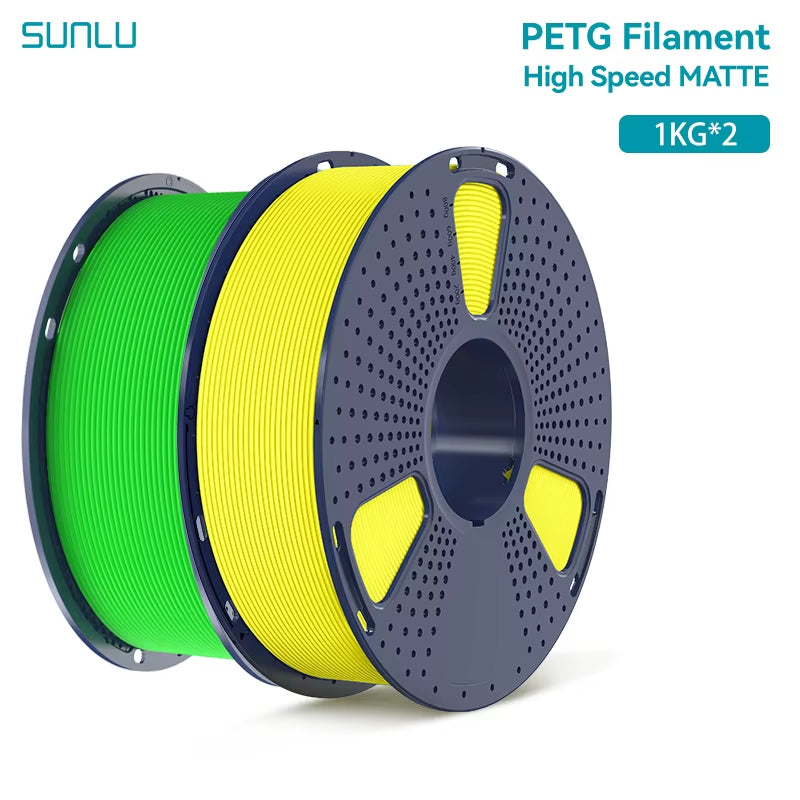 2KG High Speed Matte PETG Filament 1.75Mm 1000G Spool (2.2Lbs) High Speed Printing Filament Fit Most FDM Printer