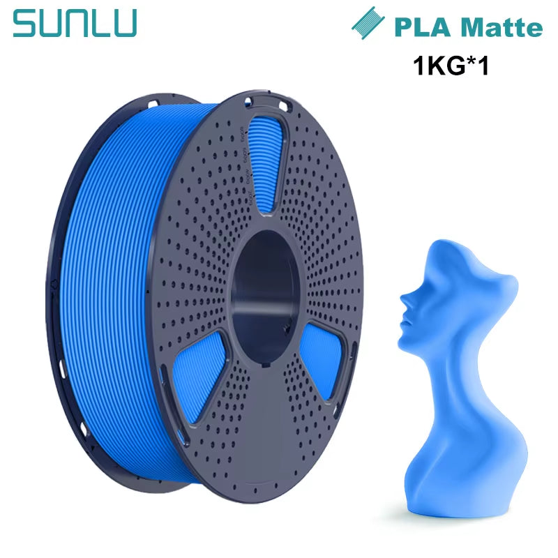 1KG PLA Matte 3D Printer Filament 1.75Mm 1000G Spool (2.2Lbs) Neatly Arranged No Knot Filament Fit Most FDM Printer