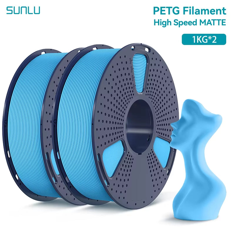 2KG High Speed Matte PETG Filament 1.75Mm 1000G Spool (2.2Lbs) High Speed Printing Filament Fit Most FDM Printer