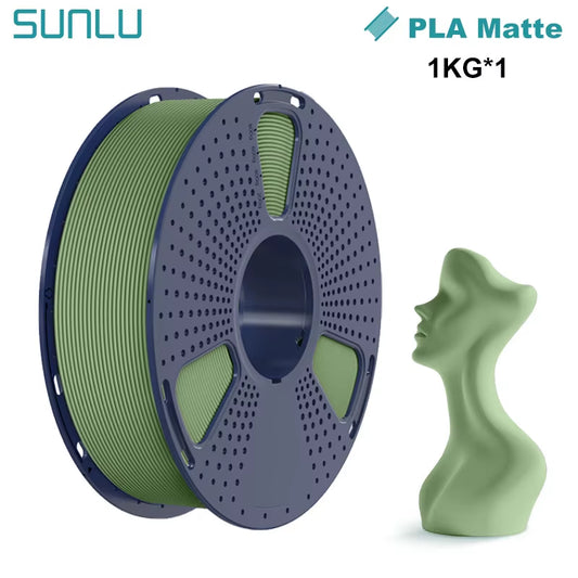 1KG PLA Matte 3D Printer Filament 1.75Mm 1000G Spool (2.2Lbs) Neatly Arranged No Knot Filament Fit Most FDM Printer