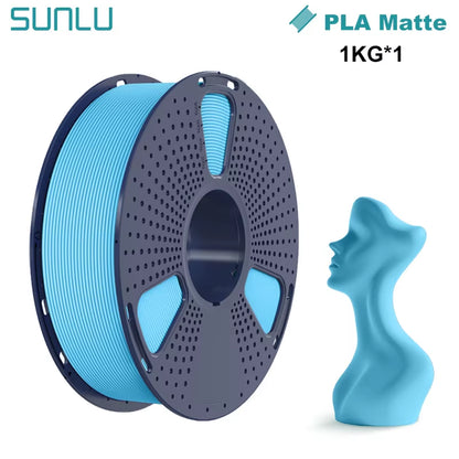 1KG PLA Matte 3D Printer Filament 1.75Mm 1000G Spool (2.2Lbs) Neatly Arranged No Knot Filament Fit Most FDM Printer