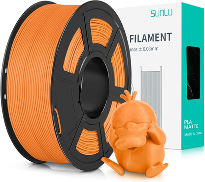 1KG PLA Matte 3D Printer Filament 1.75Mm 1000G Spool (2.2Lbs) Neatly Arranged No Knot Filament Fit Most FDM Printer