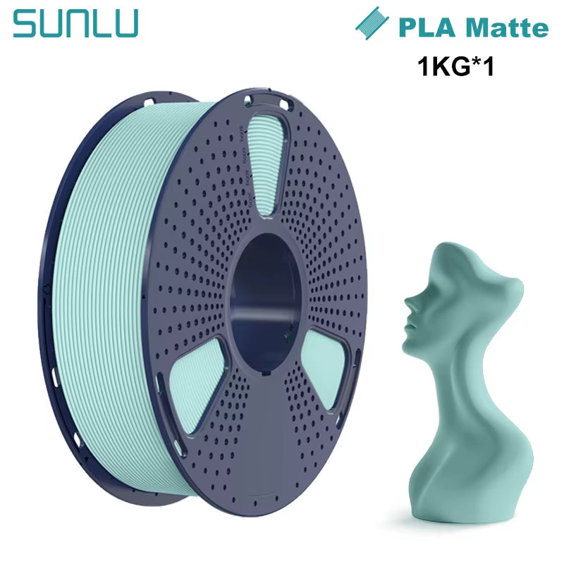 1KG PLA Matte 3D Printer Filament 1.75Mm 1000G Spool (2.2Lbs) Neatly Arranged No Knot Filament Fit Most FDM Printer